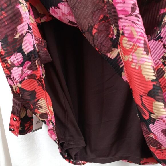 Lane Bryant Vintage Floral Print Feminine Top - Picture 6 of 8